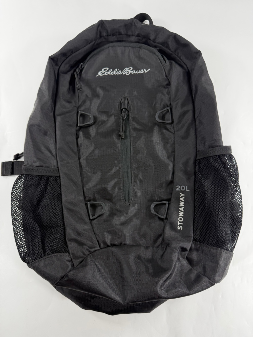 Eddie Bauer Stowaway 20L Packable Backpack Black Lightweight Daypack Travel